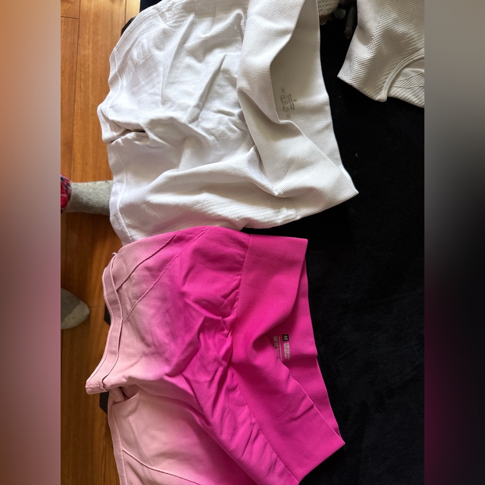Stylish Pink and White Women's Shorts